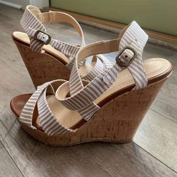 Chinese Laundry 5” cork wedge heels - size 8 - Picture 8 of 16